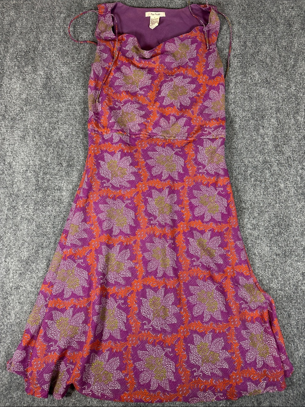 Vintage 90s Y2K Free People Cowl Neck Slip Dress Women’s Size Large